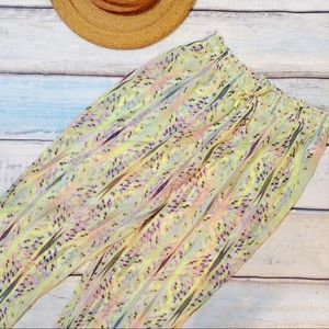 Victoria's Secret Sheer Colorful Cropped Pants